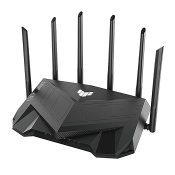 【中古】(人並み外れたに似つかわしい)ASUS 無線LAN 無線電話 ルータ 無線LAN6 4804+574Mbps v6つけ加える相応うデュアルバンドゲーミング TUF-AX5400 (A) メッシュ役立つこと付 3階建 / 4LDK なおなお書き5/Nintendo