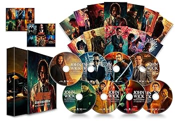 【中古】(未使用･未開封品)ジョン・ウィック：コンセクエンス クアドリロジー・エディション Blu-ray [数量限定・8枚組](特典なし) [Blu-ray] キアヌ・リーブス