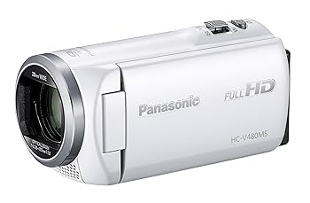 【中古】(未当て嵌める･未開封品)パナソニック 固定ディスクテレビカメラ V480MS 32GB 高倍率90倍望遠レンズ 白いこと HC-V480MS-W