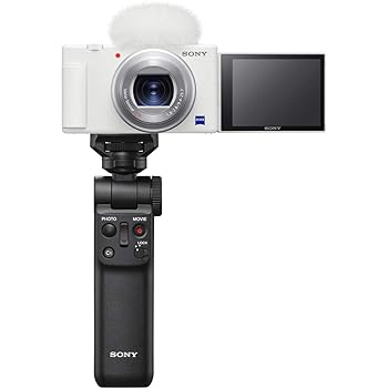 【中古】(人並み外れたに好いたらしい)SONY(ソニー) コンパクトデジタルカメラ VLOGCAM Vlog用写真機 ZV-1 シューティンググリップキット(同梱手持ち部分:GP-VPT2BT黒いこと、乾電池