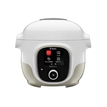 【中古】(非常に良い)ティファール 電気圧力鍋 圧力調理 自動調理 ほったらかし調理 クックフォーミー 3L ホワイト 内蔵210レシピ CY8701JP