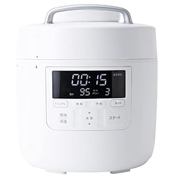 【中古】(非常に良い)シロカ 自動減圧機能付き電気圧力鍋 おうちシェフ PRO SP-2DM251 ホワイト [スマートプレッシャー技術(高圧力95Kpa×自動減圧)/1台10役] ステン