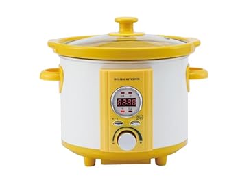 【中古】(未使用･未開封品)AL COLLE(アルコレ) スロークッカー コトコト煮込みシェフ デリッシュキッチンコラボ ASC-22D 1.7L (イエロー)