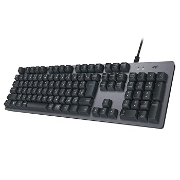 【中古】(人並み外れたに好いたらしい)ロジクール K840 力学的鍵盤 108盛りだくさん手当たり ROMER-G 26手当たり ロールオーバー 軽銀 鍵盤 USB 有線 国内定め事品
