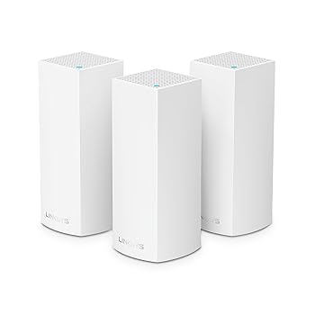 【中古】(非常に良い)Linksys(リンクシス) WHW0303 WiFi 5ホールホームメッシュシステム: トライバンド(867+867+400 Mbps)無線LANルーター3台パック PS5、iPhone動作