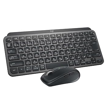 【中古】Logicool MK700MX MX KEYS mini ジャズバンド for Business [ MX1700BGR + KX700BGR ] bluetooth logi bolt Unifying非相応う 国内置き目品 石墨