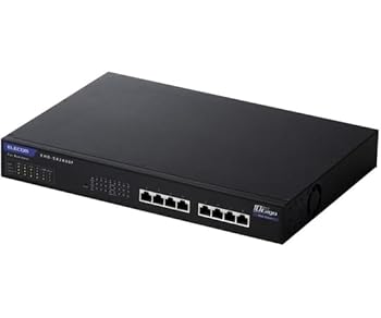 【中古】(非常に良い)エレコム 法人用Webスマートスイッチングハブ MultiGigabit対応 10Gbps 8ポート EHB-SX2A08F