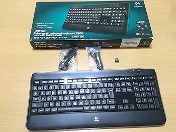 【中古】LOGICOOL ワイヤレスイルミネートキーボード K800
