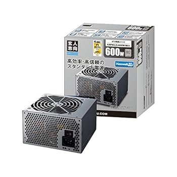 【中古】(未使用･未開封品)玄人志向 STANDARDシリーズ 80 PLUS 600W ATX電源 KRPW-L5-600W/80+