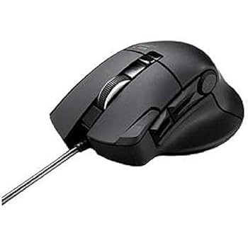【中古】(未当て嵌める･未開封品)エレコム USB ゲーミングマウス 【DUX】 有線 10名取り草 2400dpi ハードウエアマクロ命令相応う M-DUX30BK