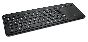 【中古】マイクロソフト オールインワン メディア キーボード N9Z-00029 : ワイヤレス トラックパッド セキリュティ (AES暗号化機能搭載) 防滴 コンパク