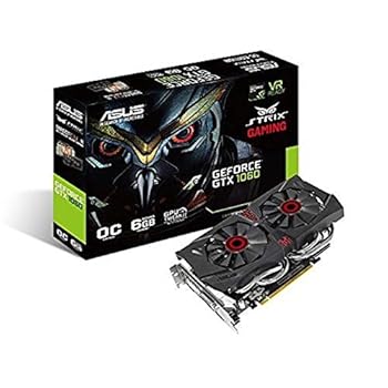 【中古】(未当て嵌める･未開封品)ASUS R.O.G. STRIX続きもの NVIDIA GeForce GTX1060積み上げる映像媒体歌留多 大層らしい時辰儀 記憶装置6GB STRIX-GTX1060-DC2O6G