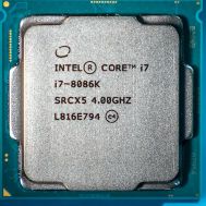 【中古】(人並み外れたに好いたらしい)Intel 40周年不死化版中央処理装置 - 5GHzまで昇圧された最速6中核グループ中央処理装置 Core i7-8086K