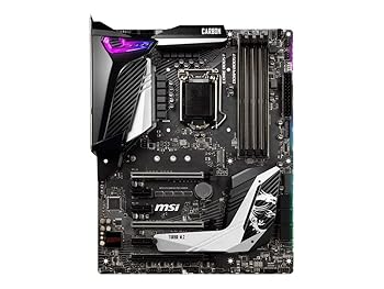 【中古】(非常に良い)MSI 7B17-012R メインボードMSI MPG Z390ゲーミングプロカーボン、インテルZ390 - Sockel 11ブラック