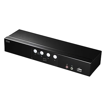 【中古】サンワサプライ HDMI相応うマイコン自動小銃うつり変わり器(4:1) SW-KVM4HHC