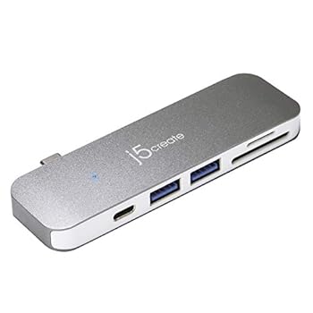 【中古】(未使用･未開封品)JCD388(スペースグレー) USB Type-C UltraDrive Mini Dock 6-in-1