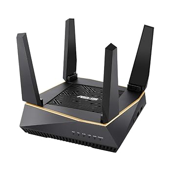 【中古】(未当て嵌める･未開封品)ASUS 旧青写真 ASUS 無線LAN 無線電話 ルータRT-AX92U メッシュ役立つこと付 3階建 / 4LDK 【なおなお書き5/Nintendo Switch/iPhone/android 相応う】