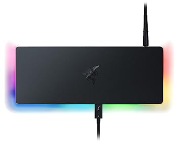 【中古】Razer Thunderbolt 4 Dock Chroma 縛ステイション Thunderbolt 4 USB-A 3.2 Gen 2 ギガビットイーサネットポート UHS-II SD カードスロ