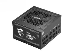 【中古】MSI MAG A850GL PCIE5 PC電源ユニット 850W ATX3.1/PCIe 5.1対応 80PLUS GOLD認証 フルモジュラー PS1327