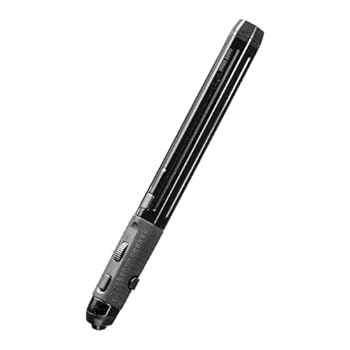 【中古】サンワダイレクト ペン型マウス Bluetooth/USB-A/USB-C 無線接続 Win/Mac/iPadOS/Android対応 充電式 収納ポーチ付き ブラック 400-MAWBT202BK