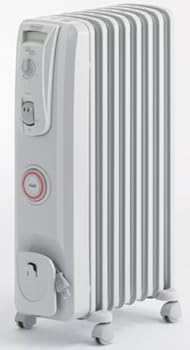 【中古】DeLonghi オイル・ラジエターヒーター L字型滑っこいフィン 8枚 R730812EF 【3~8畳用】