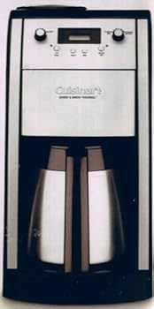 【中古】クイジナート DCC-590PCJ 10-CUP粉砕機付き添い人魔法瓶遣りくちオートマチックコーヒーメーカー
