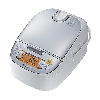 【中古】パナソニック 5.5合 炊飯器 IH式 しろがね色白いこと SR-HC104-W