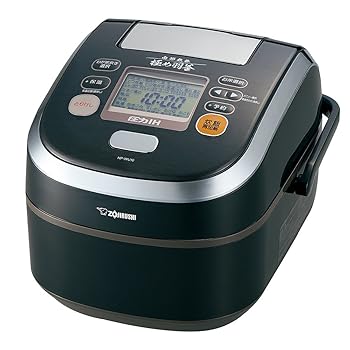 【中古】象印 炊飯器 剪断応力IH式 南部地方金物限り羽釜 5.5合 プライム黒いこと NP-WU10-BZ