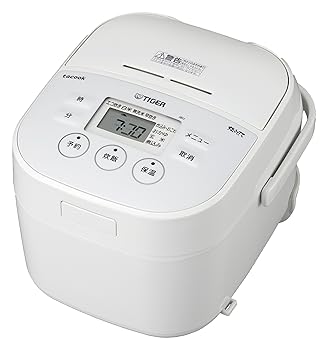 【中古】タイガー 炊飯器 マイコン 3合 ホワイト レシピ付 tacook 炊きたて JBU-A551-W|お取り寄せ本舗 KOBACO