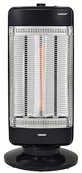 【中古】[山善] 速暖炭素暖房器\u0026遠赤外線シーズヒーター積み上げる ツインヒートプラス (1200W/900W/300W 3座標軸うつり変わり) 自動小銃首商い口役立つこと付 黒いこと DBC-J12