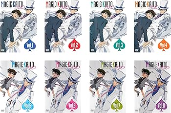 【中古】まじっく快斗 1412 [レンタル落ち] 全8巻セット [DVDセット商品]　※ケースなし、ジャケットとディスクのみ