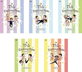 【中古】竹山エンディングノート ザキヤマ&河本のイジリ天国 [レンタル落ち] 全5巻セット [DVDセット商品]　※ケースなし、ジャケットとディスクのみ