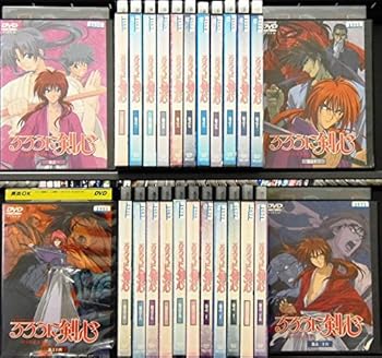 【中古】るろうに剣心 明治剣客浪漫譚 [レンタル落ち] 全26巻セット [DVDセット商品]　※ケースなし、ジャケットとディスクのみ