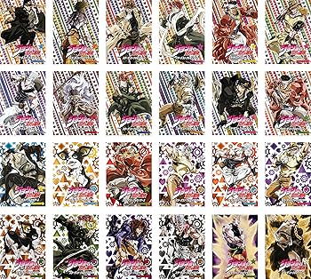 【中古】ジョジョの奇妙な冒険 スターダストクルセイダース [レンタル落ち] 全24巻セット [DVDセット商品]　※ケースなし、ジャケットとディスクのみ