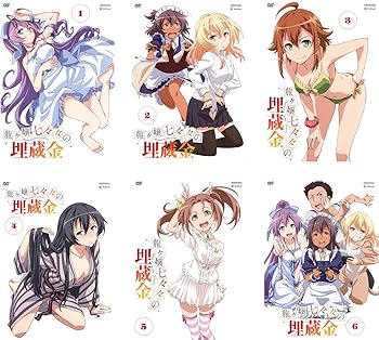 【中古】(非常に良い)龍ヶ嬢七々々の埋蔵金 [レンタル落ち] 全6巻セット [DVDセット商品]　※ケースなし、ジャケットとディスクのみ