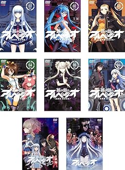 【中古】蒼き鋼のアルペジオ ARS NOVA アルス・ノヴァ TV版 全6巻 + 劇場版 全2巻 [レンタル落ち] 全8巻セット [DVDセット商品]　※ケースなし、ジャケッ