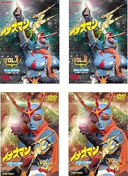 【中古】(非常に良い)イナズマン F フラッシュ [レンタル落ち] 全4巻セット [DVDセット商品]　※ケースなし、ジャケットとディスクのみ