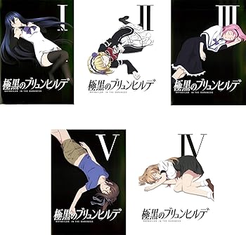【中古】(非常に良い)極黒のブリュンヒルデ [レンタル落ち] 全5巻セット [DVDセット商品]　※ケースなし、ジャケットとディスクのみ｜お取り寄せ本舗 KOBACO