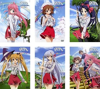 【中古】(非常に良い)Gift eternal rainbow ギフト エターナル レインボー [レンタル落ち] 全6巻セット [DVDセット商品]　※ケースなし、ジャケットとディスクのみ