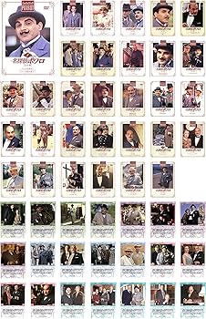 【中古】名探偵ポワロ [レンタル落ち] 全52巻セット [DVDセット商品]　※ケースなし、ジャケットとディスクのみ｜お取り寄せ本舗 KOBACO