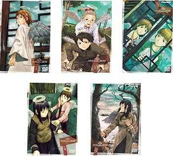 【中古】(非常に良い)灰羽連盟 [レンタル落ち] 全5巻セット [DVDセット商品]　※ケースなし、ジャケットとディスクのみ 11,630円