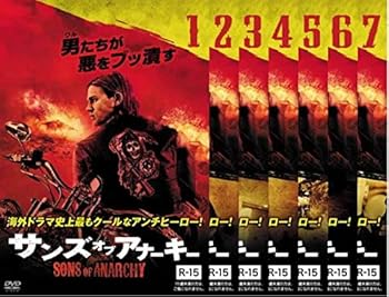 【中古】(非常に良い)サンズ・オブ・アナーキー シーズン1 [レンタル落ち] 全7巻セット [DVDセット商品]　※ケースなし、ジャケットとディスクのみ