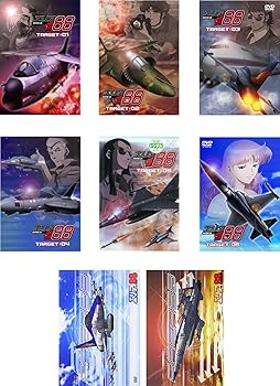 【中古】エリア88 TV版 全6巻 + 劇場版 + 燃える蜃気楼 [レンタル落ち] 全8巻セット [DVDセット商品]　※ケースなし、ジャケットとディスクのみ