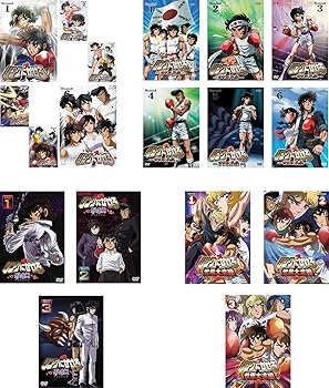 【中古】リングにかけろ 1 全6巻 + 日米決戦編 全6巻 + 影道編 全3巻 + 世界大会編 全3巻 [レンタル落ち] 全18巻セット [DVDセット商品]　※ケースなし、