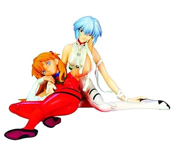 【中古】コトブキヤ 新世紀エヴァンゲリオン レイ\u0026アスカ プラグスーツVer. 1/8スケールPVC塗装済み完成品