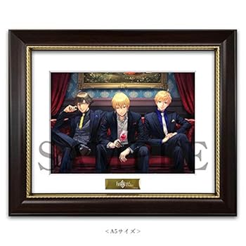 【中古】Fate/Grand Order AGF2018 須田彩加描き下ろしメモリアルさし絵 キャラファイングラフ A5大きさ セイ赤ちょうちん アーサー王・書き込み火竜 乗馬者 オ