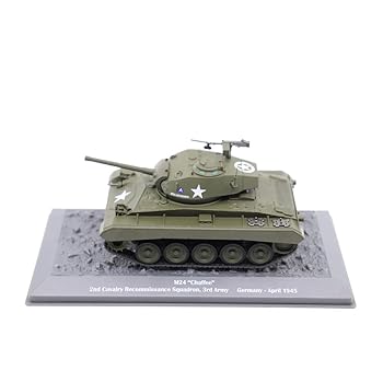 【中古】モーターシティクラシック M24 チャフィー軽特車 - 第2騎兵スパイ行為飛行機移動隊、ＦＲＧ、1945年(1:43規模)。