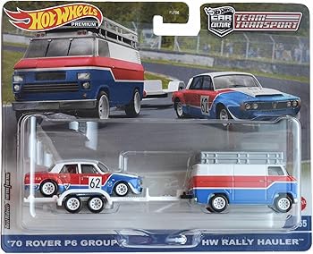【中古】(人並み外れたに好いたらしい)Hot Wheels \u002770 Rover P6 Group 2 ラリーハウラー、野球クラブ運び #55。