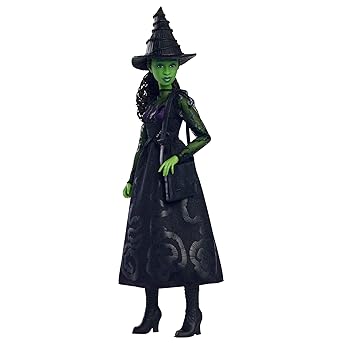 【中古】【制限事項】 マテル(MATTEL) WICKED ウィキッド エルファバ? お人形さん 第八芸術『ウィキッド ふたりの魔法つかい』 きせかえあやつり人形 4歳から 黒いこと HXT62