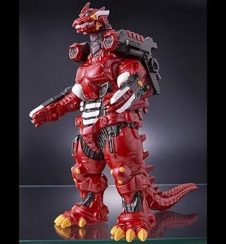 【中古】(人並み外れたに好いたらしい)活動写真異類異形続きもの ３式機龍 重備える型 エヴァ２号機想い浮かべる色つやver. ソフビあやつり人形